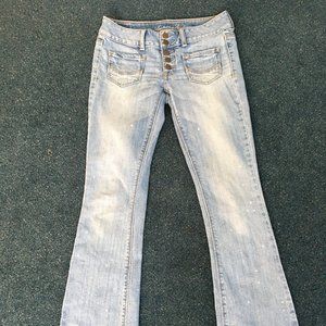 American Eagle Artist Flare Button Up Jean